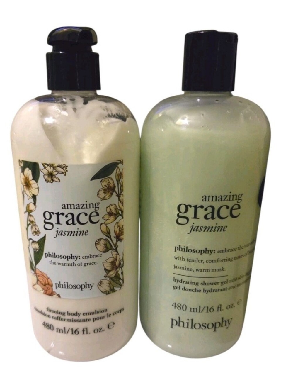 Philosophy Amazing Grace Jasmine 2-Piece Skincare Set (16 fl. oz. Each), SEALED